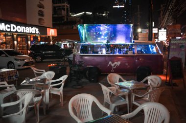 McDonald 's Yaz Sokağı Yemek Salonu Pattaya Tayland