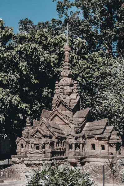 Oude Tempel Bos Pattaya Thailand — Stockfoto