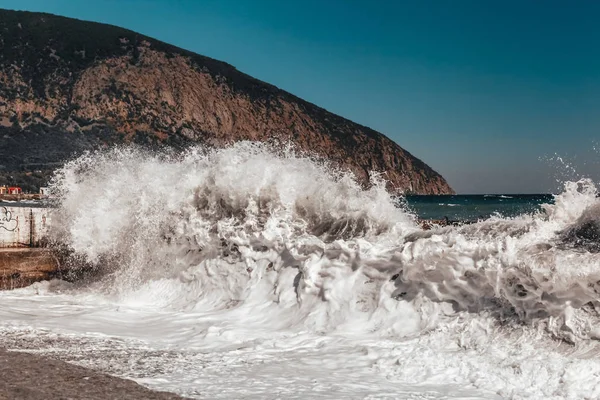 Close View Sea Waves Sevastopol — Stock Photo, Image