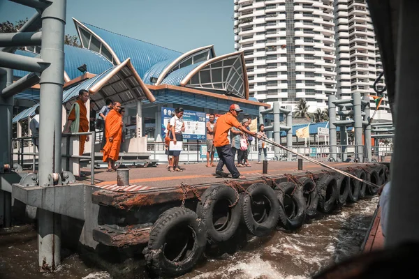 Work Berth Helps Boat Park Thailand — Stock Photo, Image