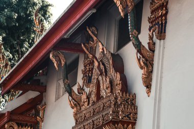 Part of Cambodian King Palace in Phnom Penh an ancient building