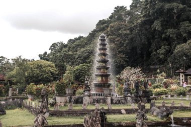 Endonezya geleneksel Balinese tapınakta güzel 
