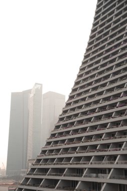 Singapur modern uzun boylu gökdelen