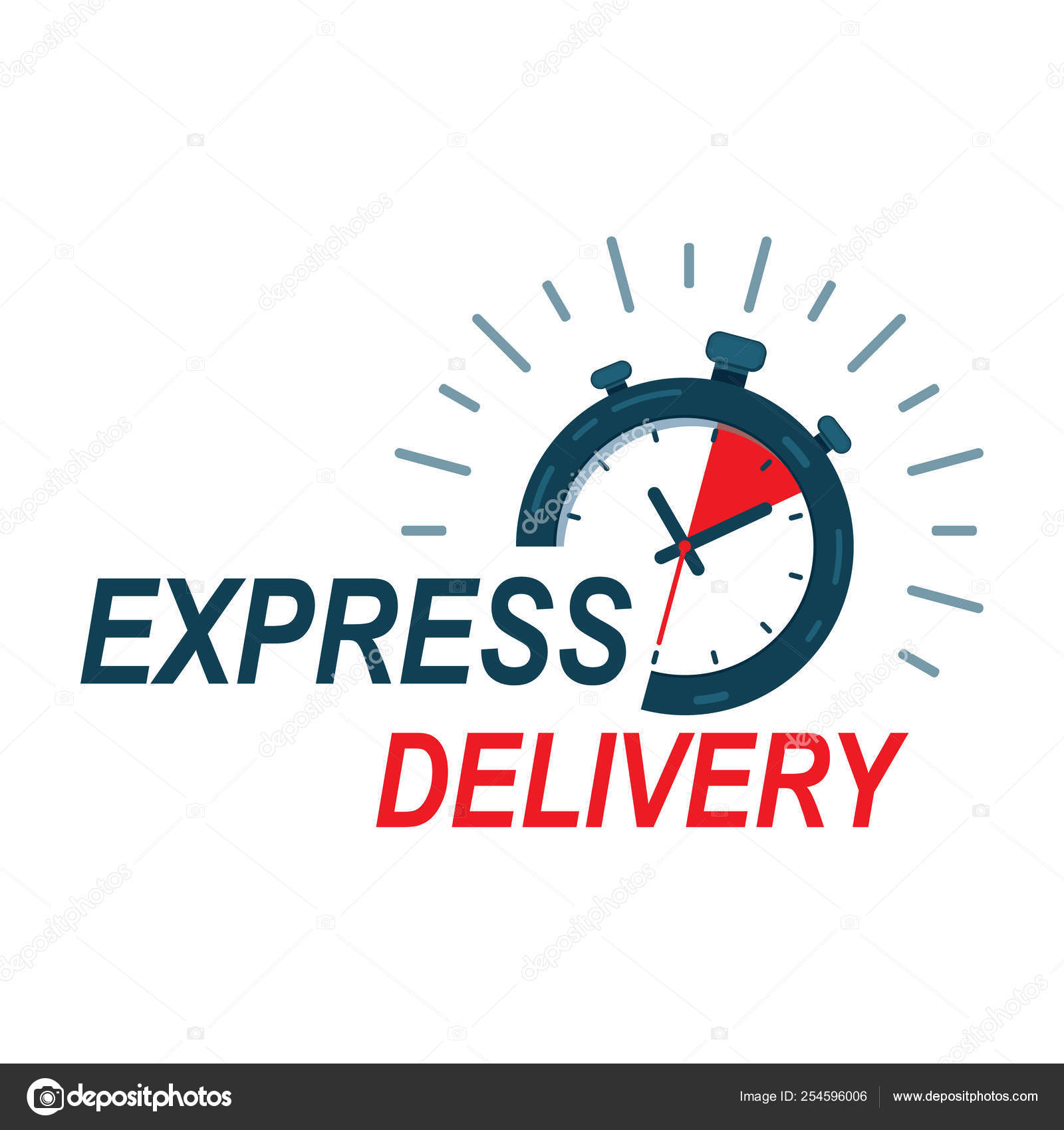 Fast delivery watch service. Express fast delivery service stopwatch icon  vector eps10. fast Delivery watch icon. ⬇ Vector Image by © Cherno | Vector  Stock 254596006