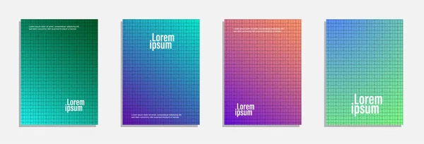 Kleurrijk Modern Ontwerp Set Geometrische Patroon Ontwerp Van Achtergrond — Stockvector