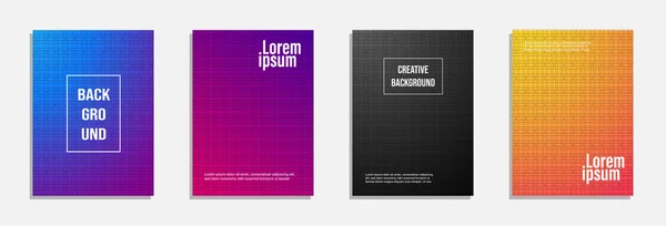 Барвистий Сучасний Дизайн Обкладинки Набір Дизайну Тла Геометричного Візерунка Ліцензійні Стокові Ілюстрації