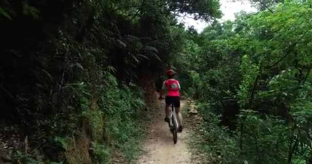 Berijden mountainbike — Stockvideo