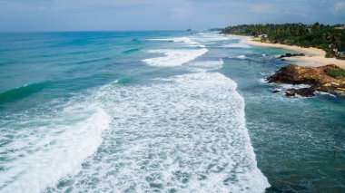 Güzel tropikal deniz manzarası havadan görünümü  