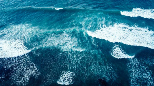 Widok Anteny Drone Powierzchni Fali Piękne Morze — Zdjęcie stockowe