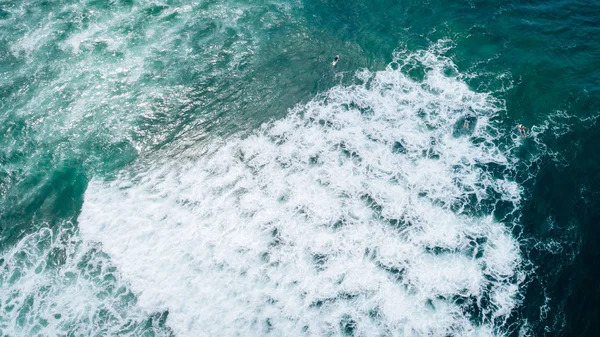 Vue Aérienne Par Drone Belle Surface Des Vagues Mer — Photo