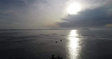 Sri Lanka 'da sudaki balıkçı teknelerinin hava görüntüleri.