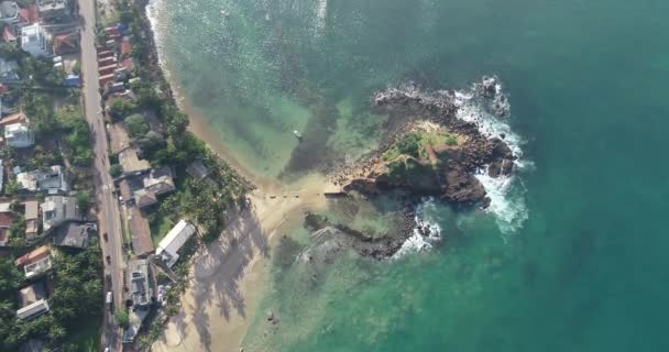 Aerial View Mirissa Sri Lanka — Stock Video