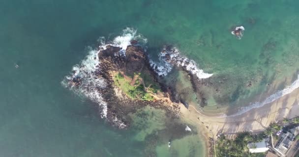 Luchtfoto Van Mirissa Sri Lanka — Stockvideo