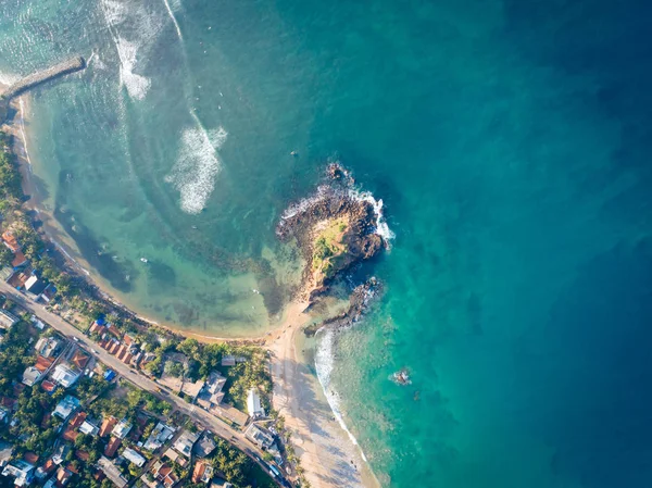 Vista Aérea Mirissa Por Mañana Sri Lanka — Foto de Stock