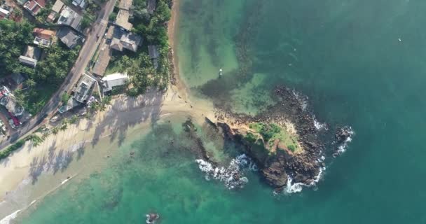 Luchtfoto Van Mirissa Sri Lanka — Stockvideo