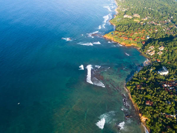 Luftaufnahme Des Fischerdorfes Sri Lanka — Stockfoto