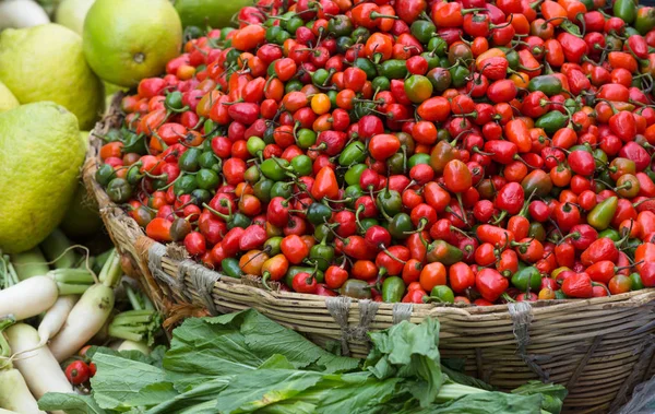 Fresh vegetables selling at the street vendor shop in Nepal