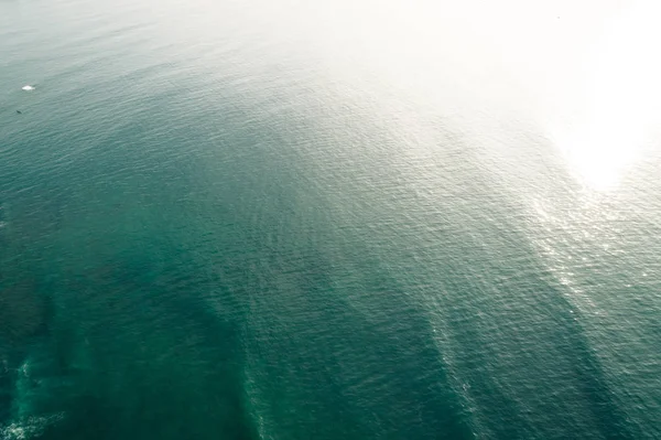 Vue Aérienne Par Drone Belle Surface Des Vagues Mer Lever — Photo