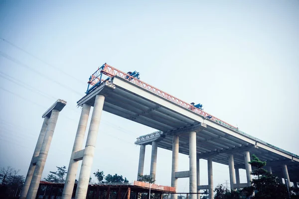 Site Construction Superautoroutes Chine Méga Projet — Photo