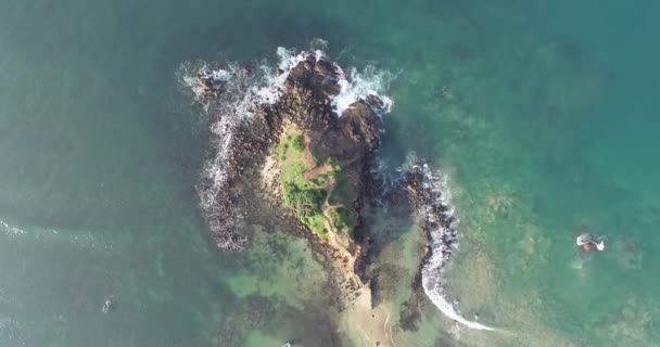 Luchtfoto Van Het Prachtige Zeegezicht Sri Lanka — Stockvideo