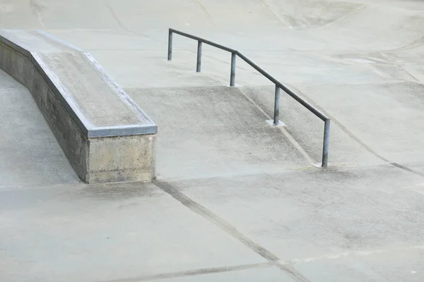 Fechar Parque Skate Público — Fotografia de Stock