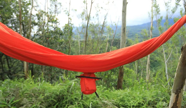 Hamaca Colgando Selva Verde Para Verano — Foto de Stock