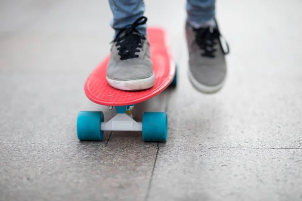 Skate Pernas Skate Cidade — Fotografia de Stock