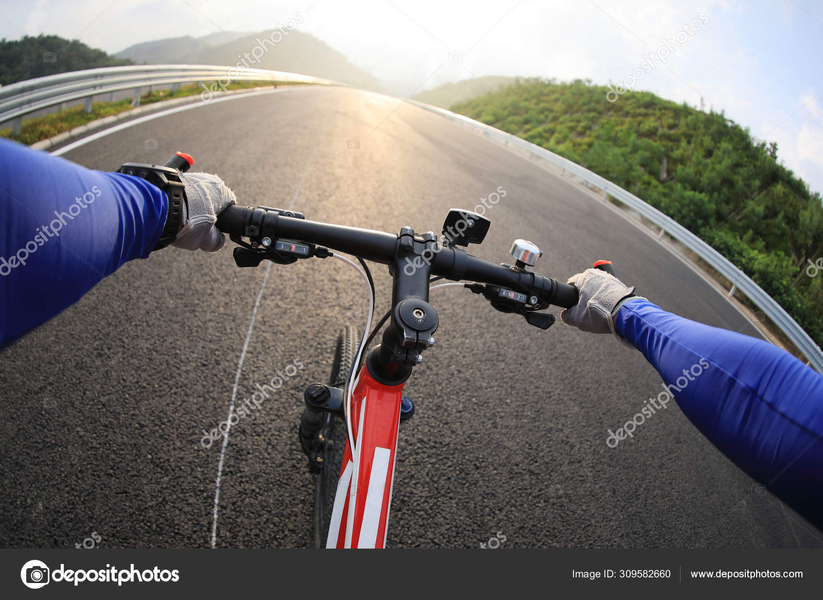 bike on highway