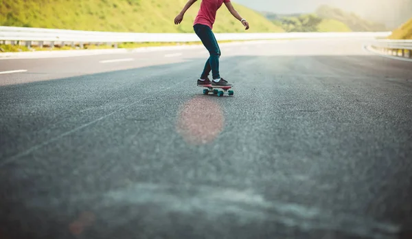 Skateboarder Skate Estrada — Fotografia de Stock