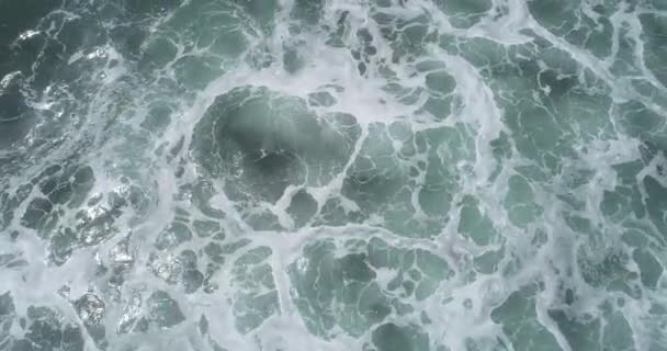 Imagens Cênicas Ondas Oceânicas Espumosas Por Costa Sri Lanka — Vídeo de Stock