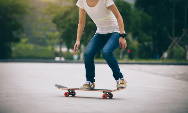 Skateboard Skateboard Matin Plein Air — Photo