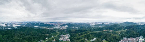Pemandangan Udara Setelah Hujan Kota Shenzhen China — Stok Foto