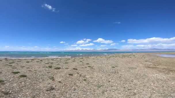 Guidare Fuoristrada Sul Lungolago Alta Quota Bella Vista Sul Lago — Video Stock