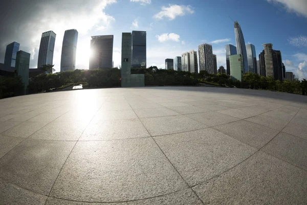 Alba Nella Bellissima Città Moderna Shenzhen — Foto Stock
