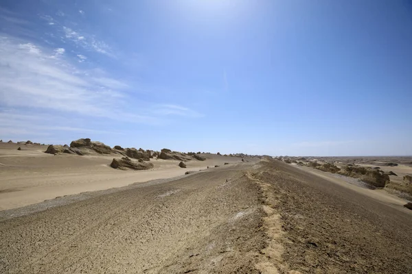 Yardang Landschaft Westen Chinas — Stockfoto