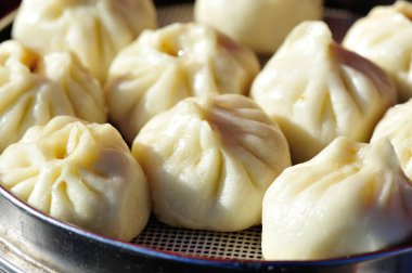 Çin yemeği, ortak kahvaltı, buğulanmış çörek.