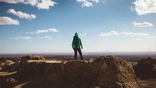 Escursioni Sul Deserto Sabbia Guardando Vista — Foto Stock