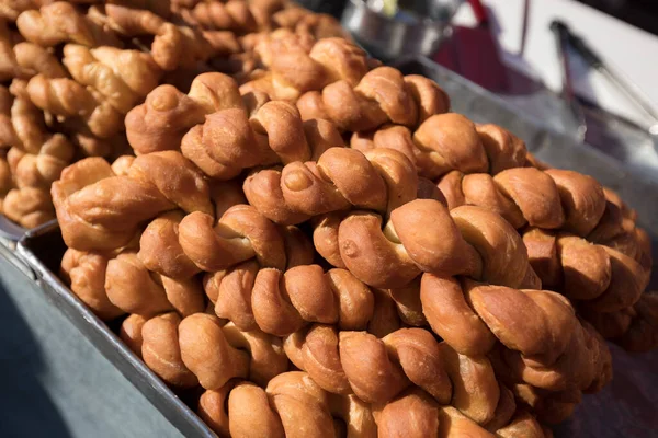 Comida Tradicional China Para Desayunar Calle Pan Retorcido Mahua — Foto de Stock