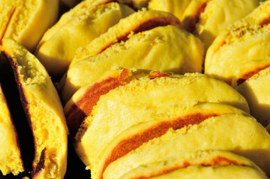 Çin sokak atıştırmalığı mısır krepi.