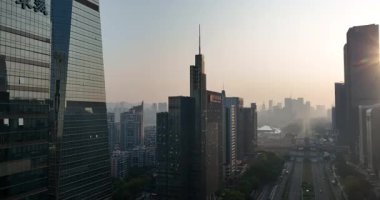 Şenzen şehrinde gün doğumu, Çin