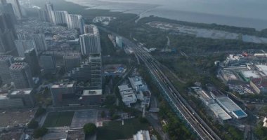 Shenzhen, Çin. I şehir binalarının hava görüntüleri.