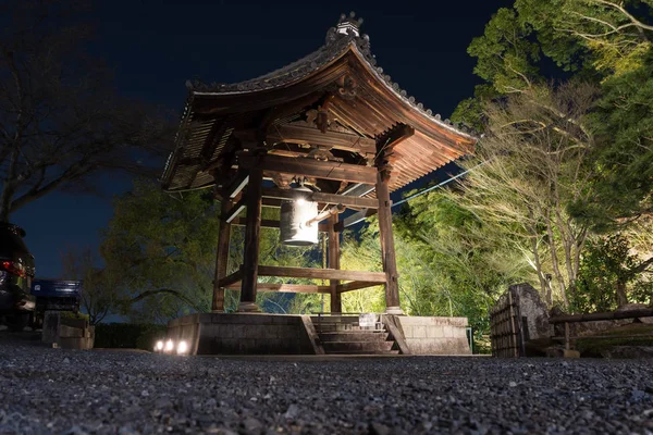 Прекрасный Колокол Храма Кодай Дзи Хигасияме Киото Япония Ночной Вид — стоковое фото