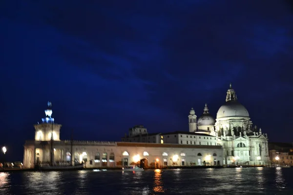 Geceleri Venedik Güzel Manzaraları — Stok fotoğraf