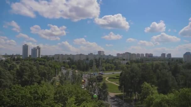 Vue Sur Ville Métropole Timelapse Laps Temps Vidéo Time Lapse — Video