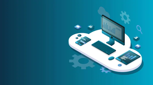 Web geliştirme ve kodlama. Çapraz platform geliştirme web sitesi. Ekran dizüstü bilgisayar, tablet ve telefon adaptif düzeni internet sayfası veya web arayüzü. Biyometrik kavram . Bulut teknolojisi depolama