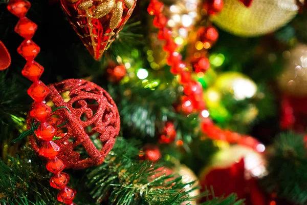 Árbol Navidad Decorado Año Nuevo — Foto de Stock