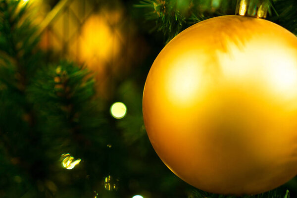 Decorated Chrismas Tree, New year.