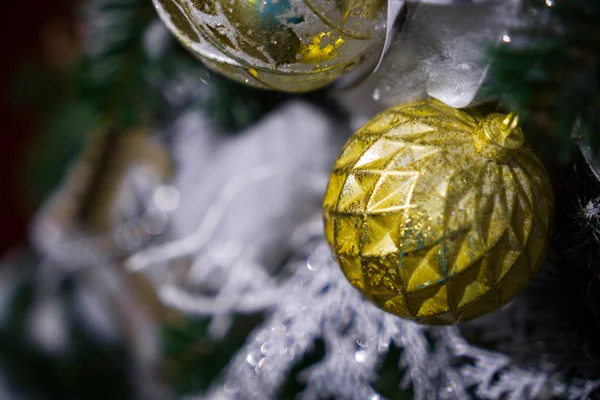 Geschmückter Weihnachtsbaum Neujahr — Stockfoto