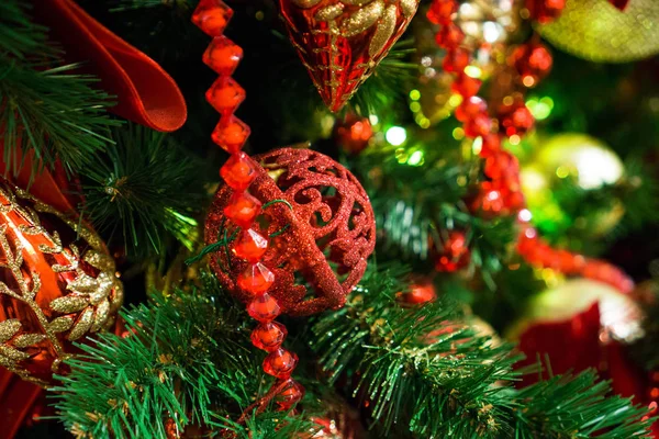 装饰圣诞树 新的一年 免版税图库图片
