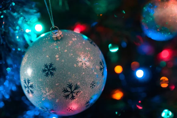 Árbol Navidad Decorado Año Nuevo — Foto de Stock